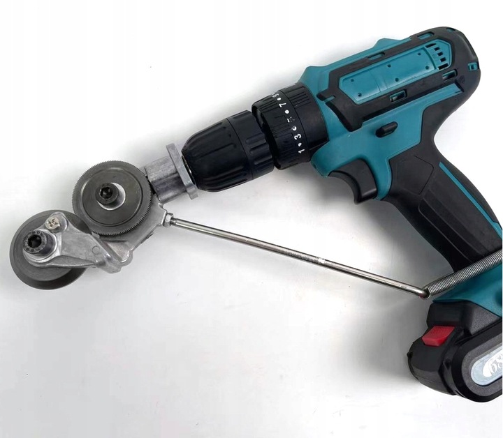 ADAPTER DO CIĘCIA BLACHY NA WIERTARKĘ WKRĘTARKĘ UNIWERSALNE NOŻYCE DO