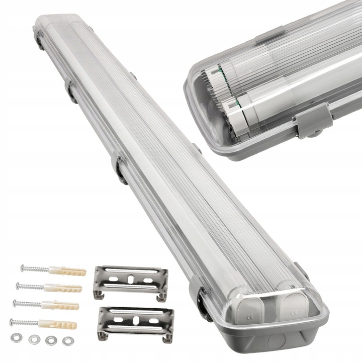 Oprawa Hermetyczna 120cm lampa + 2x świetlówki LED