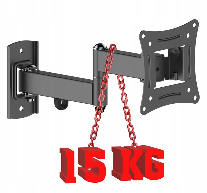 EXTRA MOCNY OBROTOWY UCHWYT DO MONITORA lub TELEWIZORA 10-32 cal