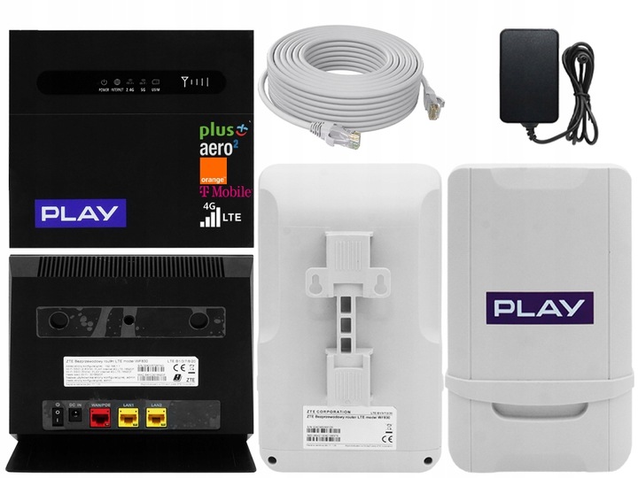 ROUTER NA KARTĘ SIM Z ANTENĄ ZEWNĘTRZNĄ ZTE WF830 NET BOX 300MB/S WIFI5 LTE