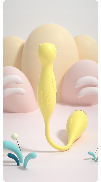 JAJECZKO WIBRUJĄCE ZE STYMULATOREM ŁECHTACZKI