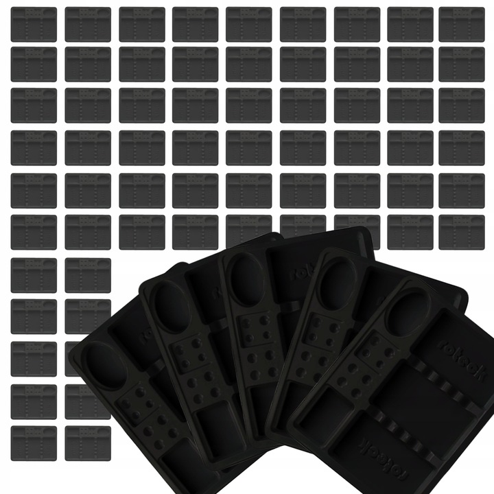 TACKI STOMATOLOGICZNE jednorazowe DENTYSTYCZNE CZARNE 100 sztuk ROTECK