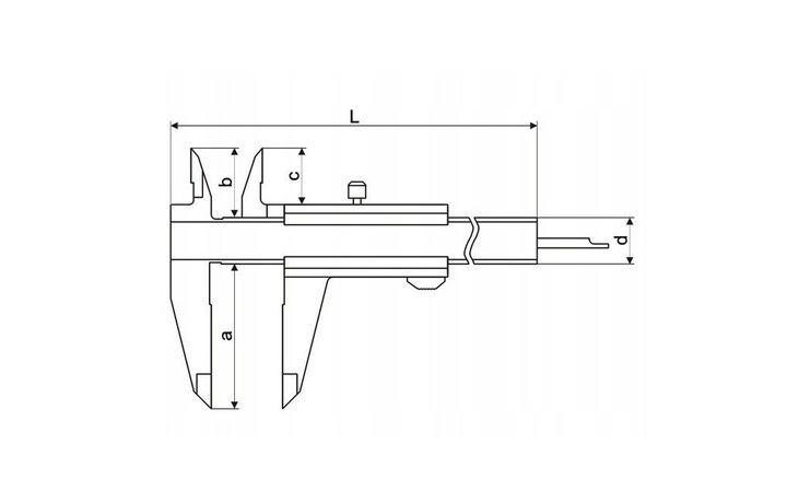 SUWMIARKA TRADYCYJNA NONIUSZOWA DŁUGA L 300 / 0,02 mm BLOKADA - E00270