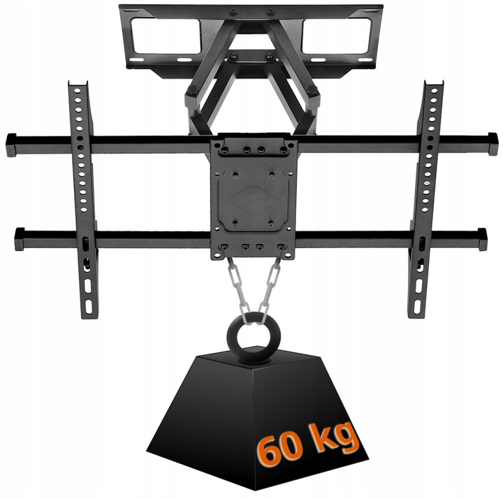UCHWYT DO TELEWIZORA 32-85 CALI obrotowy EXTRA MOCNY DO 60KG wieszak TV hak