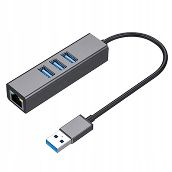 KARTA SIECIOWA HUB USB 3.0 GIGABIT LAN 1000Mb RJ45