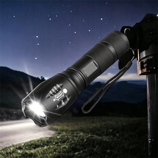 MOCNA LATARKA LED ZOOM + UV DO BURSZTYNÓW