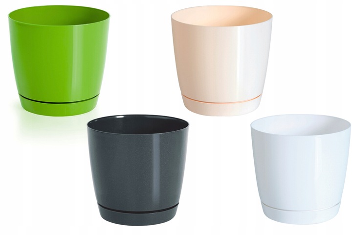 Doniczka Donica Coubi z podstawkiem DUOP120 Biała