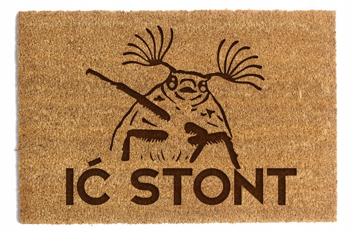 WYCIERACZKA POD DRZWI "IĆ STONT" 40x60cm