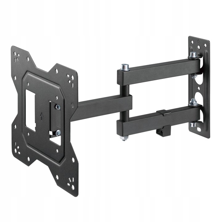 Obrotowy UCHWYT ŚCIENNY do MONITORA i TELEWIZORA na wysięgniku 23-43" 35kg