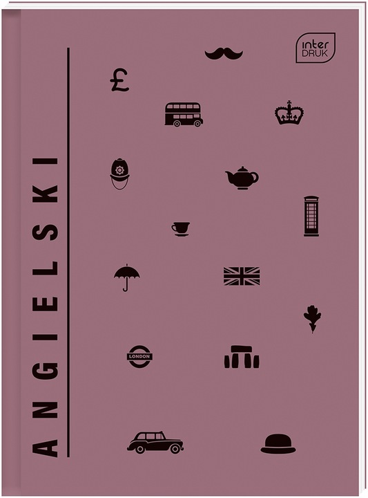 Komplet 6 szt Brulion tematyczny A5 zeszyty przedmiotowy TWARDA OKŁ zestaw