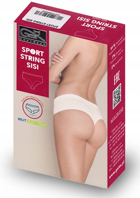 3 X GATTA BEZSZWOWE SPORTOWE STRINGI SISI BIAŁE XL