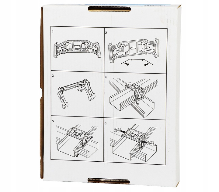 KNAUF ŁĄCZNIK KRZYŻOWY ZATRZASKOWY CD-CD 100SZT