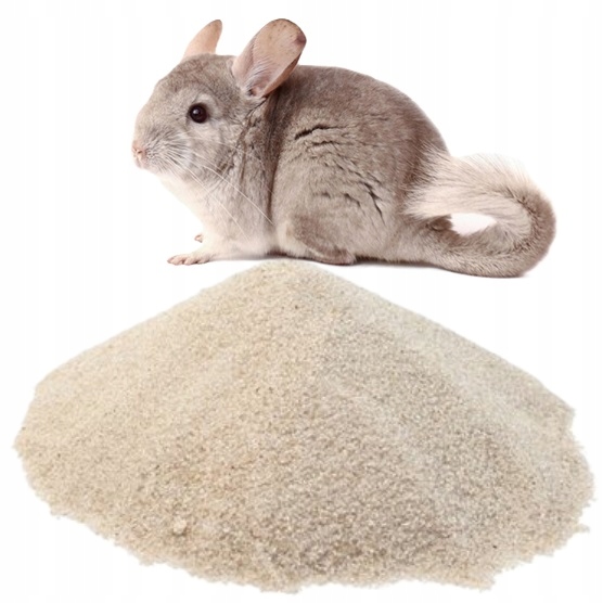 Piasek pył kąpielowy dla szynszyli, 0,1-0,5 mm, 20 kg, atest PZH