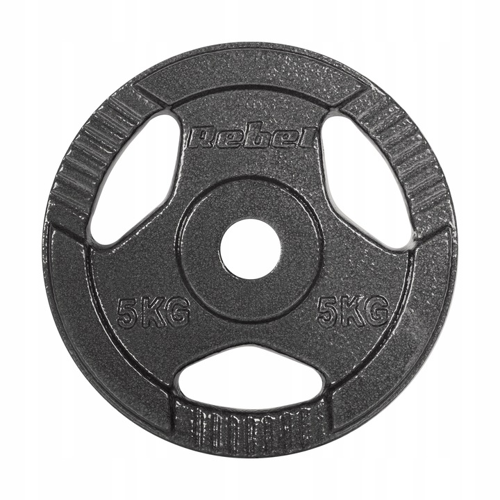 Obciążenie żeliwne zestaw 4x5kg 20kg otwór 31mm talerz z uchwytami REBEL