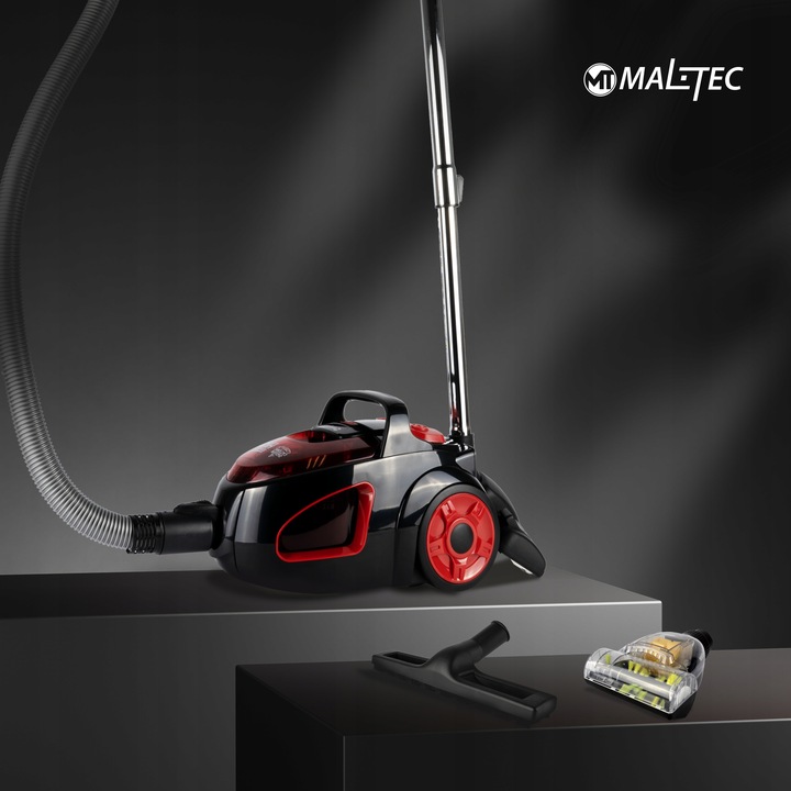 ODKURZACZ BEZWORKOWY CYKLONOWY DOMOWY HEPA TURBOSZCZOTKA LEKKI MOCNY