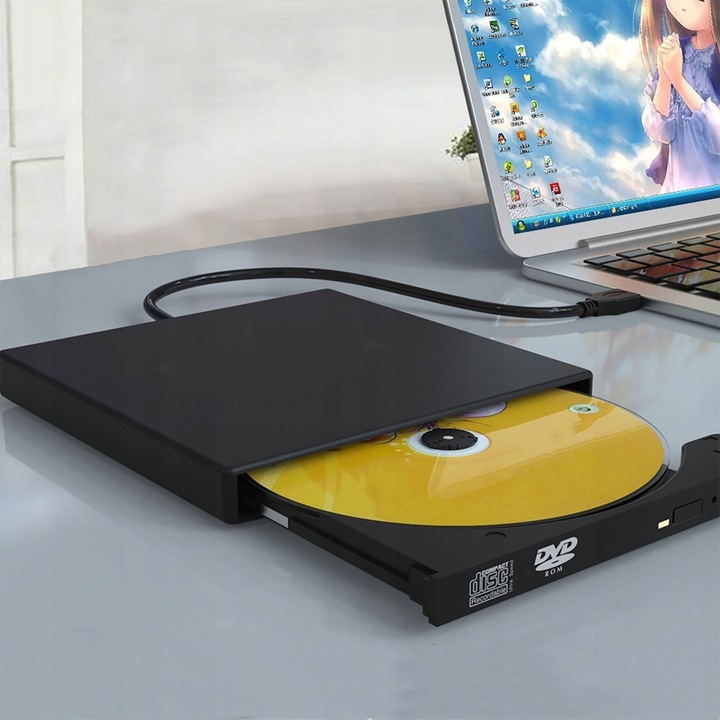 NAPĘD ZEWNĘTRZNY CD-R DVD USB Nagrywarka Do Laptopa PC Odtwarzacz Przenośny