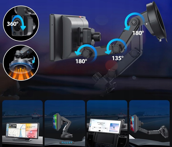 Radio Samochodowe ANDROID Auto AirPlay Mirror Link Ekran 9,3"