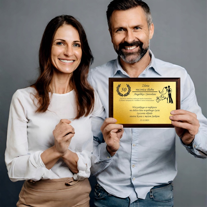 Magiczny Spersonalizowany Upominek Prezent Gift na Rocznicę Ślubu 1-50 lat