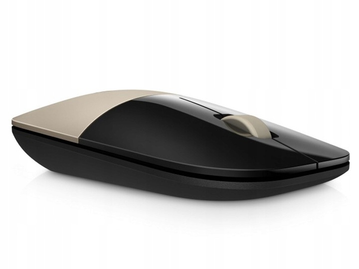 Myszka bezprzewodowa HP Z3700 złota żywotność baterii do 16 msc smukła