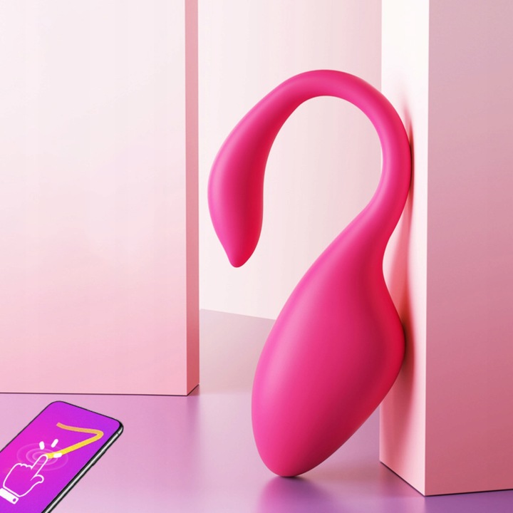 WIBRATOR JAJKO Z APLIKACJĄ ZDALNIE STEROWANY TELEFONEM BLUETOOTH DLA PAR