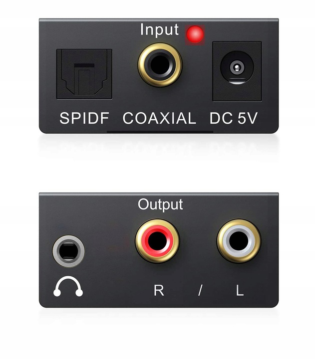 KONWERTER OPTYCZNY TOSLINK COAXIAL 2x CINCH RCA 66