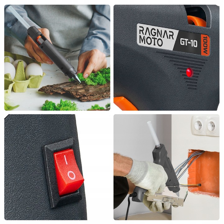 Pistolet do kleju na gorąco 100W 11mm Do Klejenia +5 Wkładów kleju