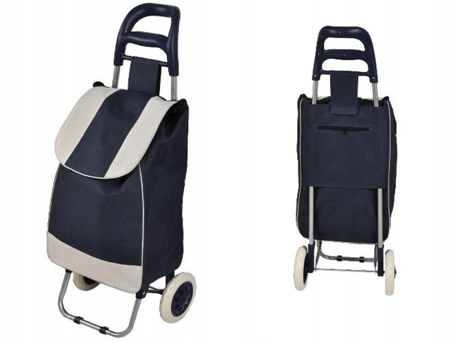 WÓZEK TORBA NA ZAKUPY NA KÓŁKACH SKŁADANY + POTRÓJNE KOŁA NA SCHODY