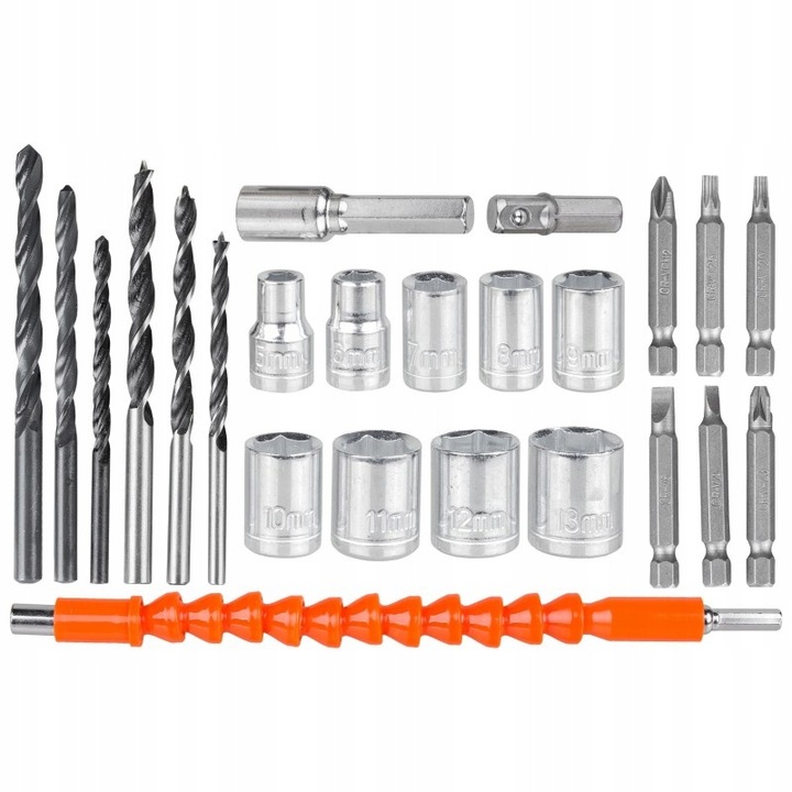 UDAROWA WIERTARKO WKRĘTARKA AKUMULATOROWA 2xAKU 20V BITY NASADKI