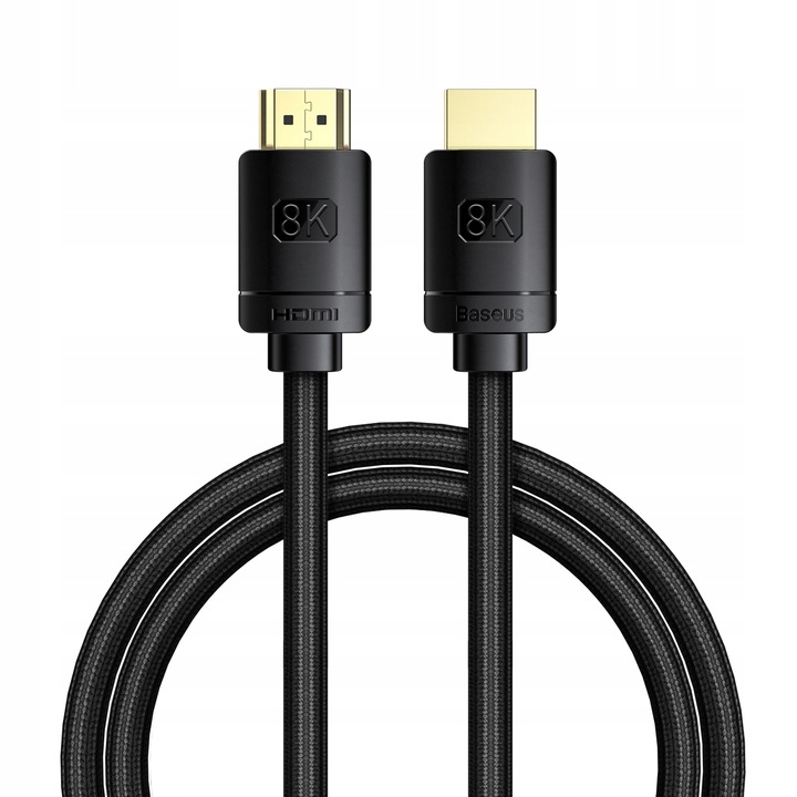 MOCNY KABEL PRZEWÓD BASEUS HDMI do HDMI 2.1 8K 60Hz UHD 3D 48GB eARC