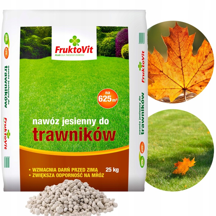 FRUKTOVIT JESIENNY NAWÓZ DO TRAWY TRAWNIKA FOSFOR POTAS DUŻY WOREK 25