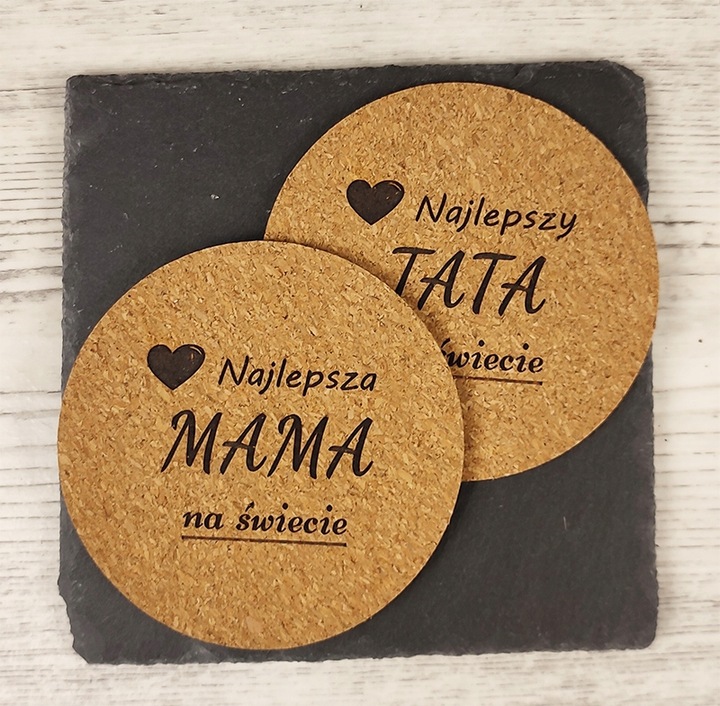 PREZENT NA DZIEŃ MAMY MATKI DLA TATY OJCA ZESTAW KUBEK RĘCZNIKI Z HAFTEM
