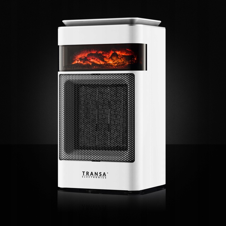 Termowentylator Grzejnik ceramiczny FARELKA Efekt Płomienia Panel LCD