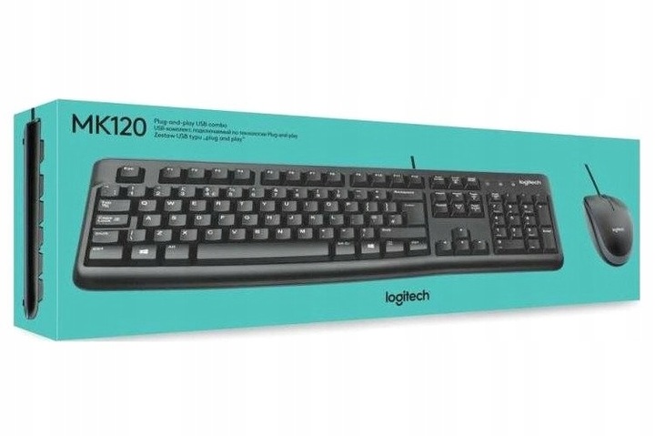 Zestaw Logitech MK120 Klawiatura + Mysz USB
