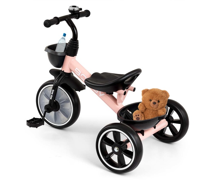 Rowerek Trójkołowy dziecięcy biegowy +2 lata Milly Mally Bobby RÓŻOWY