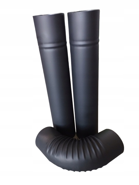 ZESTAW 2 RURY KOLANO 100 MALOWANE WĘDZARNIA PIEC