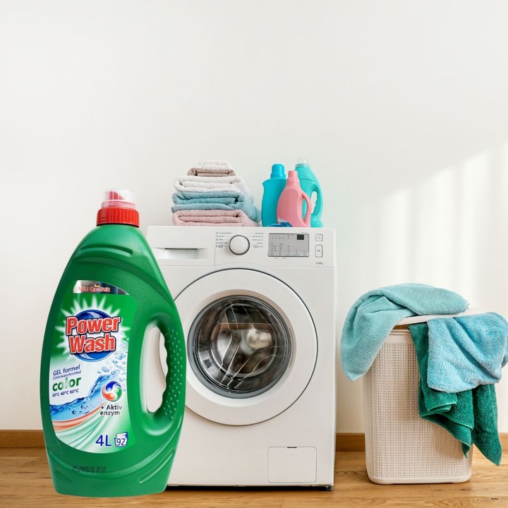 NIEMIECKI ŻEL DO PRANIA POWER WASH KOLOR 4l 92 PRAŃ COLOR KOLOR TKANIN
