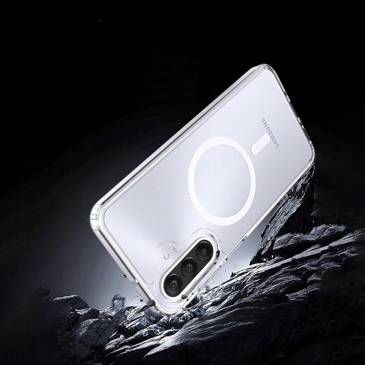 Etui do SAMSUNG GALAXY A56 / A36 do MagSafe WZMACNIANE CLEAR +2szt. SZKŁO