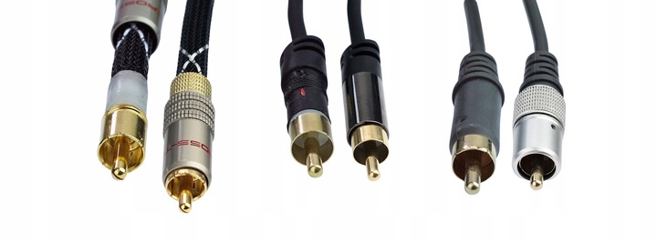 Kabel przewód cinch 2RCA-2RCA CROSS-TECH OFC 1m