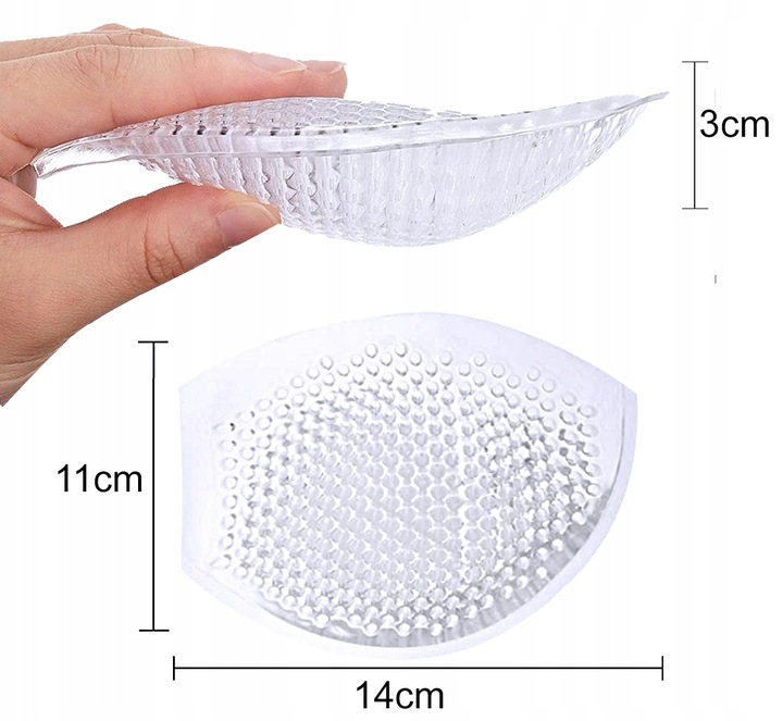 WKŁADKI SILIKONOWE PUSH UP DO STANIKA ODDYCHAJĄCE Ws1s1