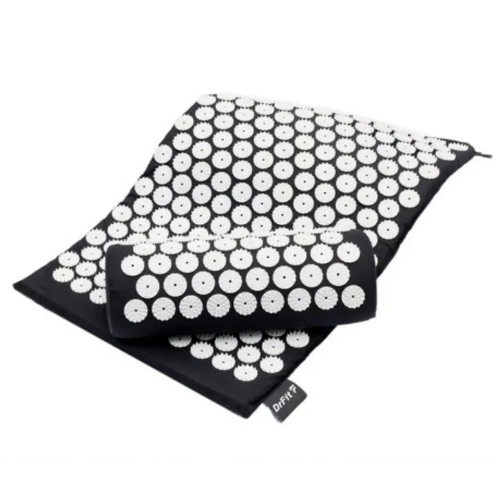 DrFit Zestaw Mata Akupresurowa z Poduszka Masaż Kręgosłupa Relaks Zdrowie