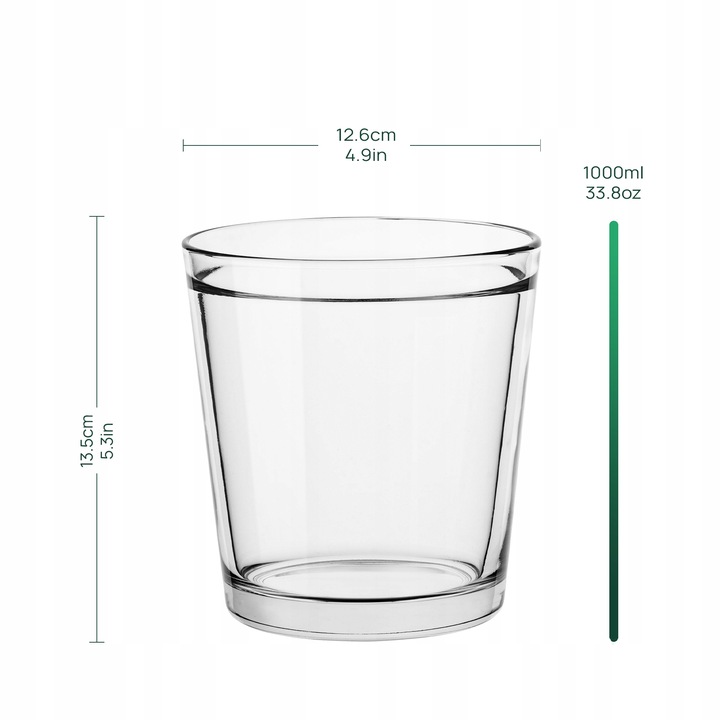 OSŁONKA SZKLANA Na STORCZYK Rośliny Doniczkę Przezroczysta H 13,5 cm