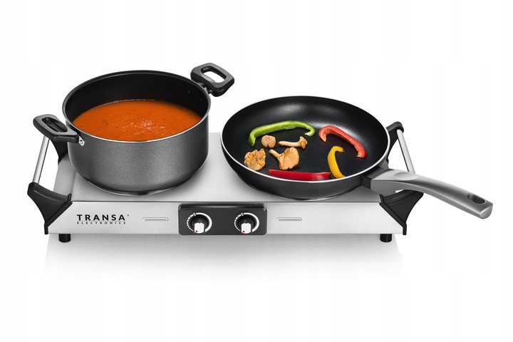 Kuchenka elektryczna CERAMICZNA DWUPALNIKOWA TERMOSTAT 2 PALNIKI 2100W