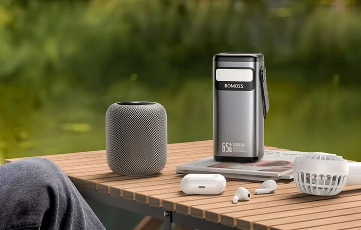 Romoss Powerbank PMT40 Power Bank USB-C PD 40000mAh 65W Z Uchwytem Ekran