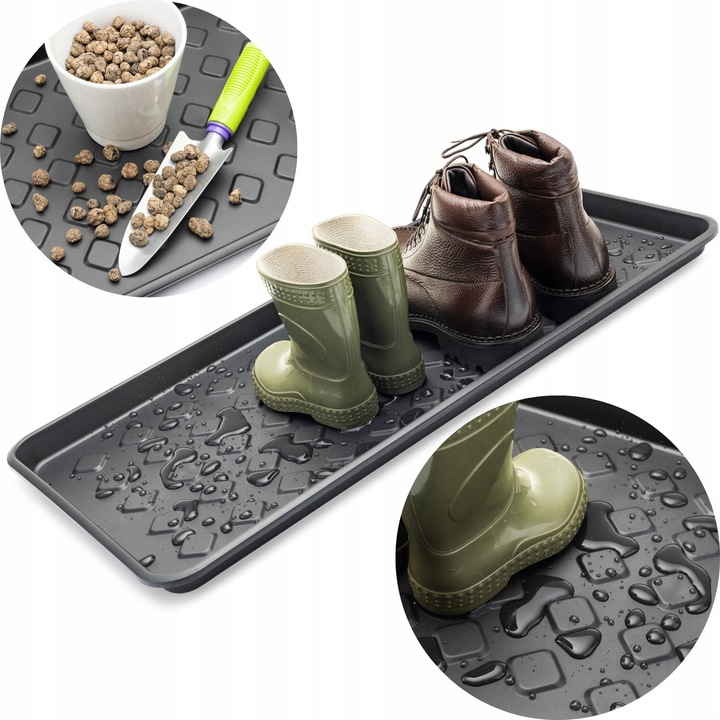 Mata podkładka ociekacz na buty 72x35cm osuszacz mokre obuwie wysoki rant