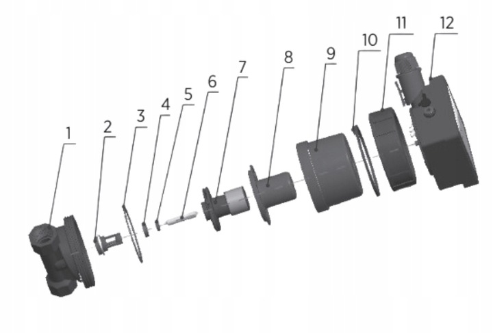 POMPA POMPKA CYRKULACYJNA CWU ELEKTRONICZNA ENERGOOSZCZĘDNA PROGRAMATOREM
