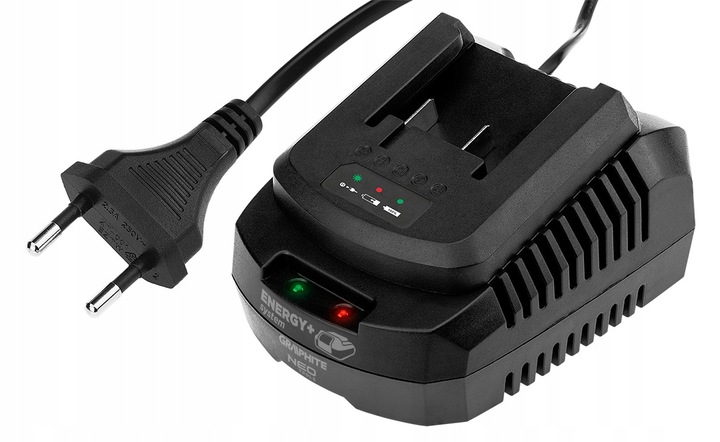 Ładowarka do Akumulatorów Baterii Energy+ Nowość - GRAPHITE NEO TOOLS