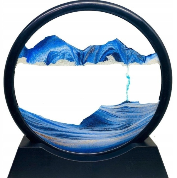 DYNAMICZNY PIASEK OBRAZ RUCHOMY 3D DEKORACJA OBRAZEK OZDOBA NA BIURKO