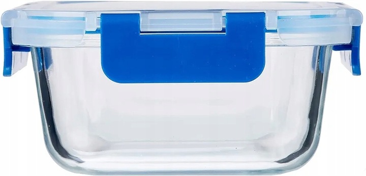 Szklany pojemnik z pokrywką na żywność podziałka lunch Box