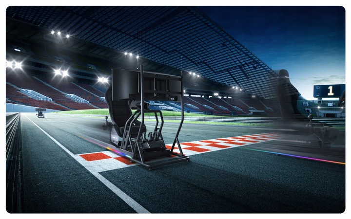 Kokpit Wyścigowy Stelaż gamingowy do simracingu Huzaro Speed 9.0 150 kg