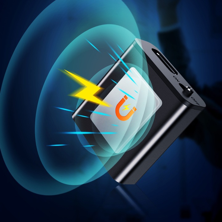 Mini Dyktafon Szpiegowski Mały 16GB Detekcja DSP Magnes Brelok